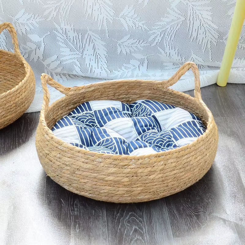 Elevyt Fathom Woven Rattan Cat Basket