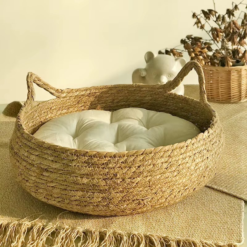 Elevyt Fathom Woven Rattan Cat Basket