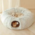 Elevyt Mist Plush Bed with Attached Tunnel