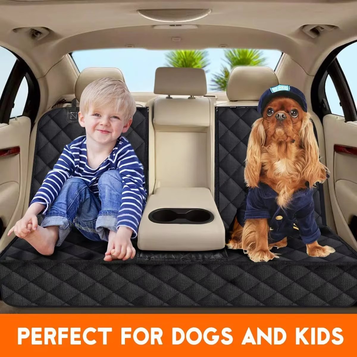 Elevyt Mooring Rear Seat Protector with Shoulder Strap